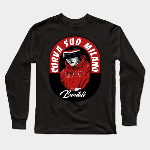 curva sud milano Long Sleeve T-Shirt by lounesartdessin